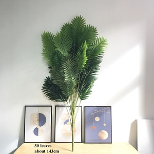 Plantes artificielles 30 feuilles 143cm Plantes en plastique Plante <span class=keywords><strong>de</strong></span> palmier artificielle pour décoration intérieure - Product Image 1