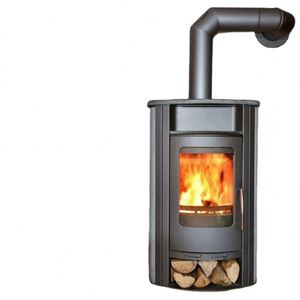 Outdoor Indoor 4 Feet Iron Heavy Duty Iron Metal Firewood Storage <b>Log</b> <b>Rack</b> Holder - Product Image 4