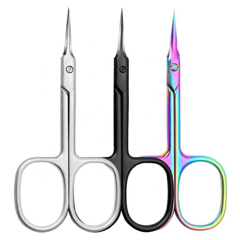 Professional Custom Beauty Tool Manicure Scissors for Nail Care Stainless Steel Handle Cuticle nipper Dead Skin Removal Scissors