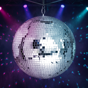 Alytimes Palla da Discoteca Argento da 8 Pollici, Decorazioni per Feste Divertenti e Accattivanti, Design per Grandi Feste, Forniture Promozionali per Feste - Product Image 2