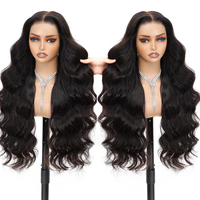Perruque Lace Front HD 13x6 effet seconde peau, Cheveux Humains Vierges Brésiliens Ondulés, Densité 210%, Pré-épilée, Sans Colle, Fournisseur
