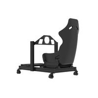 Simulateur de conduite à entraînement direct SimJack, boîte de boutons, boîte de vitesses à palettes, volant à dégagement rapide, simulateur de course de mouvement