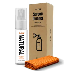 Hoge Kwaliteit Oem Scherm Cleaner Kit 100% Natuurlijke 30Ml Spray Cleaner Scherm Anti-Allergie Draagbare Mobiele Telefoon Screen Cleaner