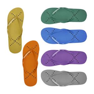 Chanclas Personalizadas al por Mayor de Fábrica con Logotipo, Correa con Texto Personalizado, Sandalias de Goma con Patrón en X, Antideslizantes, para Playa, Verano, OEM - Product Image 2