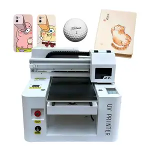 Maju A3 30Cm X 50Cm Format A4 UV 3D DTF Emas Timbul Printer A4 UV Flatbed Printer untuk Casing Ponsel