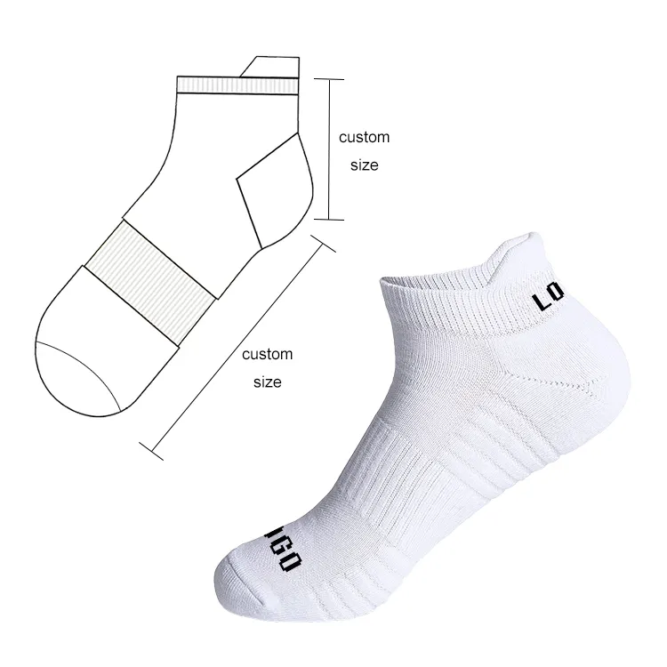 Custom Logo Designs Oem Brand Cotton Men's Athletic Casual No Show Mesh Men Sports Running Ankle Socks