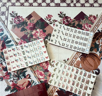 Jeu de Mahjong Américain en Acrylique 3 Couches, 160 Tuiles, Thème Portrait de Femme Vintage Mid-Century, Thé de l'Après-midi, Logo Personnalisé, Vente en Gros