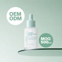 Sérum Réparateur OEM ODM au Cuivre, Peptide et Guaiazulène Anti-Âge Apaisant et Réparateur de la Barrière Cutanée pour Hydrater et Nourrir 30mL