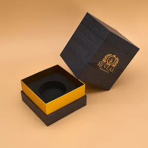 Caja de embalaje de cosméticos de papel duro de lujo Logotipo personalizado Cartón rígido Aceite esencial Botella de perfume única Caja de regalo