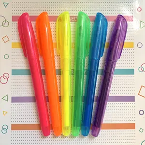 School Suppliers Multi Color Highlighter Fluorescent Marker/ Highlighter Pen