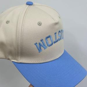 Casquette de baseball en acrylique vieilli personnalisée 6/5, broderie logo, style rétro vintage, design incurvé, respirante, vente en gros - Product Image 4