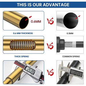 Tringle à rideau de douche télescopique dorée à prix surprise, nouvelle <span class=keywords><strong>liste</strong></span>, pour usage hôtelier - Product Image 6