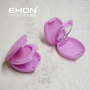 Wholesale Mini Double Layer Empty <b>Compact</b> Powder Case With Mirror Plastic Cosmetic Blush Container Eyeshadow Palette Packaging - Product Image 1