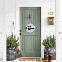 Cintres de porte en bois de ferme signe de maison pour mur de porte d'entrée décor à la maison rustique lettres en bois faites à la main décoration suspendue panneau en bois