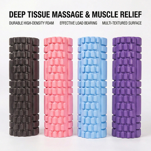 किंगसेन एवा योग कस्टम लोगो विरोधी पर्ची सतह गहरी स्ट्रेचिंग व्यायाम उपकरण फोम योग रोलर पोर्टेबल डिजाइन के साथ व्हील - Product Image 4