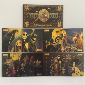 圣诞节前的噩梦主题金属双面金箔纪念钞票收藏礼品纪念品 - Product Image 2