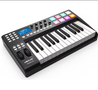 Harga Grosir/OEM/Pabrik PANDA25 PANDAMINIc MIDI Controller Plastik Synthesizer Aksesoris Instrumen Musik 330x200x50mm