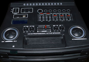 Haut-parleur multifonctionnel 2.0 étanche sans fil professionnel pour karaoké, mini boîte à musique avec ampoule <span class=keywords><strong>LED</strong></span> pour scène - Product Image 3