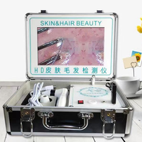 Analyse de cheveux en gros d'usine avec un étui pour l'équipement de salon de beauté et la maison utilisant un analyseur de peau portable