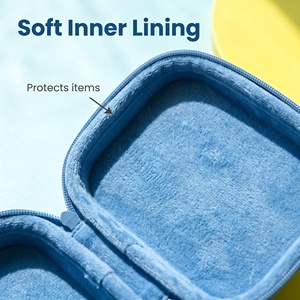 Étui à pinceaux de maquillage en silicone gaufré personnalisé, sac de rangement cosmétique rigide portable avec fermeture éclair pour voyage et cadeau beauté - Product Image 2