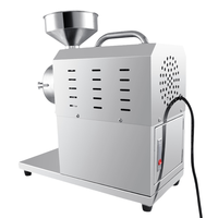 Moulin à café industriel grande capacité en acier inoxydable avec moteur, capacité de 2000g/heure, grand bac de 40kg