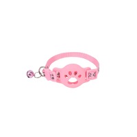 Nouvelle Tendance Collier Réfléchissant pour Chat à Libération Rapide avec Clochette, en Nylon Durable et Réglable, Étui de Protection pour Traceur GPS, Collier pour Animaux de Compagnie
