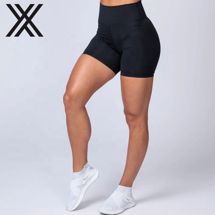 Велосипедные леггинсы с высокой талией для ношения на ягодицах, черные спортивные шорты