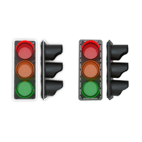Feux de signalisation intelligents LED rouge jaune vert AC220V certifiés CE pour le contrôle des signaux aux intersections routières