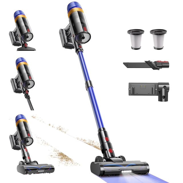 Home & Pet Hair 30KPa Cordless Vacuum Cleaner with Self-Standing Design and Smart Screen With CB CE ROHS Test