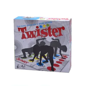 2023 Hot Funny Twister Game Boys Girls Get Knotted Floor Board Game Indoor Sport Party Game For Party