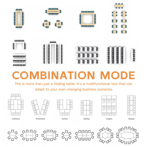 โต๊ะประชุมแบบพับได้ทรงสี่เ<span class=keywords><strong>ห</strong></span>ลี่ยม โต๊ะสำนักงานทันสมัยสำห<span class=keywords><strong>รับ</strong></span>ใช้ในบ้าน สำนักงาน โร<span class=keywords><strong>ง</strong></span>เรียน โร<span class=keywords><strong>ง</strong></span>แรม <span class=keywords><strong>ห</strong></span>้องรับประทานอา<span class=keywords><strong>ห</strong></span>าร - Product Image 4