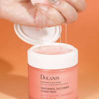OEM Private Label Peeling Cotton Salicylic Acid Face Pads Red Succinic Acid Panthenol Face Toner Pad untuk Wajah
