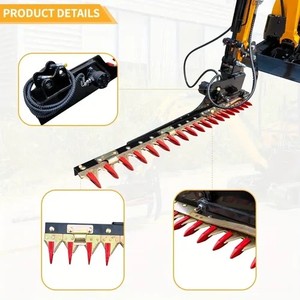 Mesin Pemotong Rumput <span class=keywords><strong>Mini</strong></span> <span class=keywords><strong>Excavator</strong></span> CE EPA 0.8 Ton hingga 3.5 Ton, Aksesoris Pemangkas Pagar, Pemotong Semak Hidrolik - Product Image 2