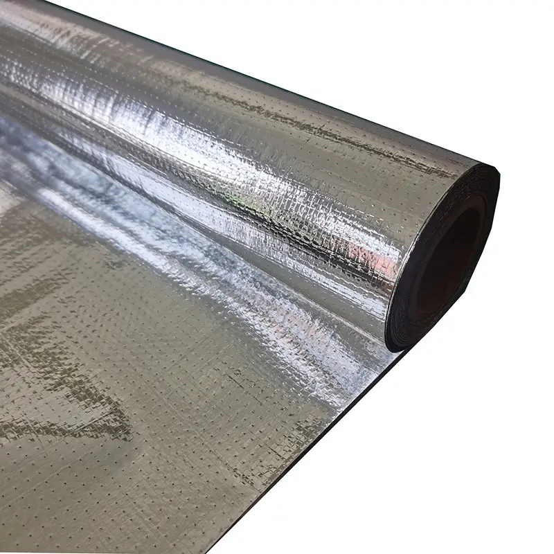 Tela tejida de papel de aluminio de barrera radiante de barrera de vapor para materiales de aislamiento de techo de metal de acero