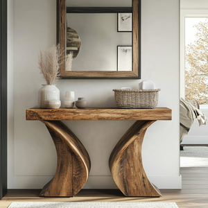 Meja Konsol Kayu Desain Modern untuk Ruang Tamu Rumah Furnitur Mewah Meja Konsol - Product Image 6