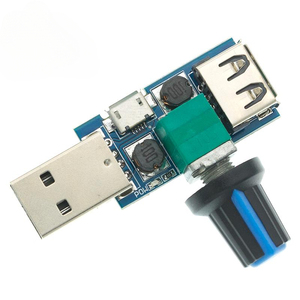 Mini USB FAN đốc điều khiển tốc độ gió điều chỉnh âm lượng không khí làm mát câm đa chức năng quạt tốc độ mô-đun chuyển đổi - Product Image 3
