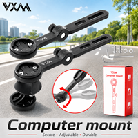 Support de Tableau de Bord GPS VXM en Nylon pour Vélo avec Support de Lumière, Support d'Ordinateur de Vélo Réglable et Épaissi, Accessoires VTT et Route