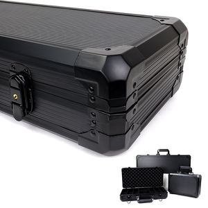 Vente flash : 500 pièces de boîtes en aluminium noir avec logo, vides, durables, pour le rangement de jetons de <span class=keywords><strong>poker</strong></span> de 40 à 43 mm et accessoires de casino - Product Image 5