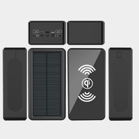 Chargeur solaire personnalisé 50000 mAh, batterie externe mobile pour l'extérieur, charge super rapide, charge sans fil pour téléphone portable