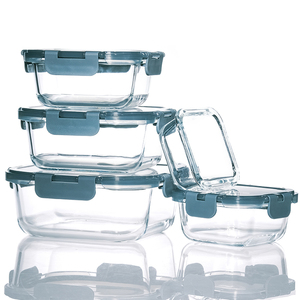 ภาชนะเก็บอาหารทำจากแก้วเบนโตะทรงสี่เหลี่ยมใสเป็นมิตรกับสิ่งแวดล้อม - Product Image 3