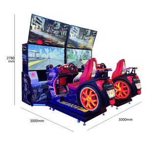 Nouveau simulateur de course à double écran pour deux joueurs, console de jeu de course <span class=keywords><strong>Sonic</strong></span> <span class=keywords><strong>Blast</strong></span>, équipement de divertissement d'arcade commercial - Product Image 3