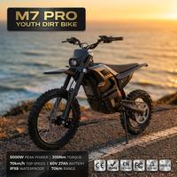 BlazeTrek M7 Pro Heavy Duty Electric Dirt Bike for Kids 60V 27Ah Lithium Battery 5000W Mid-Drive Motor 70KPH IPX6 Waterproof