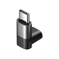 Adaptor 20Gbps Konektor 90 Derajat USB3.2 Adaptor Tipe C OTG Produsen Adaptor PD100W USB C ke USB C Adaptor OTG