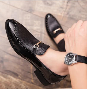 Zapatos informales de estilo peluquero para hombre, zapatos pequeños <span class=keywords><strong>juveniles</strong></span> versátiles con punta en pico británicos de tacón alto a la moda - Product Image 6