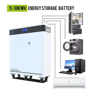 Système de stockage d'énergie domestique renouvelable 51.2V 5KWH-10KWH Batterie solaire murale 200Ah 7500W de puissance de sortie Blanc My Store Renewable - Product Image 5
