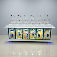 Machine de tirage de loterie automatique 6D à soufflage d'air avec affichage LED, prise en charge RFID, diffusion en direct et logo personnalisé