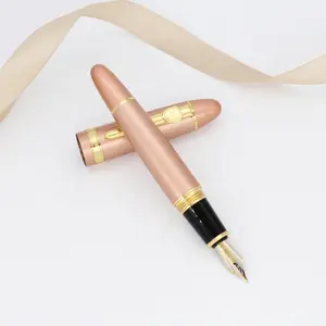 Jinhao Stock Bút Máy Đầy Màu Sắc Iridium Nghệ Thuật Thư Pháp Nib Rose Gold Sang Trọng Và Tinh Tế Loại Bút Máy Kim Loại Nặng