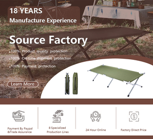 Bán buôn Trọng lượng nhẹ ráp xách tay gấp du lịch cũi cắm trại người lớn bãi biển vườn ngủ giường mang theo túi cho ngoài trời - Product Image 6