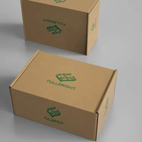 Boîte d'expédition en carton ondulé recyclable de luxe personnalisée, solide, pour vêtements, chaussures, chaussettes, fourrures, avec logo personnalisé