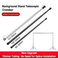 Barre transversale télescopique Beiyang à 3 sections, 10 pieds (3 m), support de fond réglable en aluminium pour trépied C